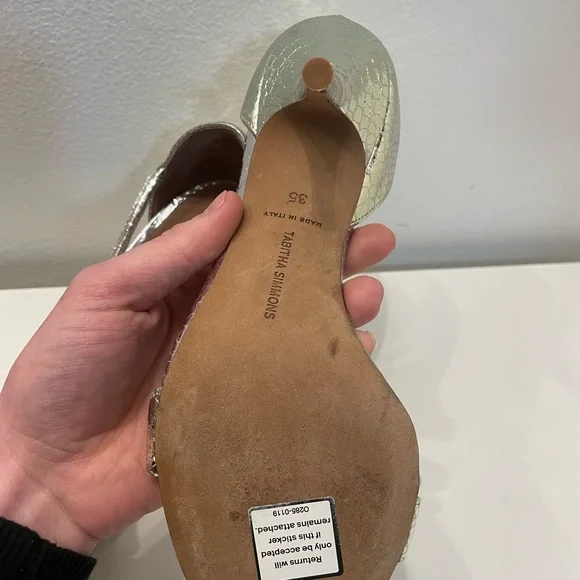 Tabitha Simmons Nile strappy heel in python - Picture 7 of 7